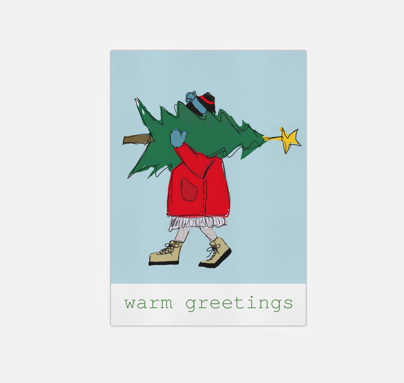 gsichtlos - Postkarte "warm greetings 2" (10 Stück)