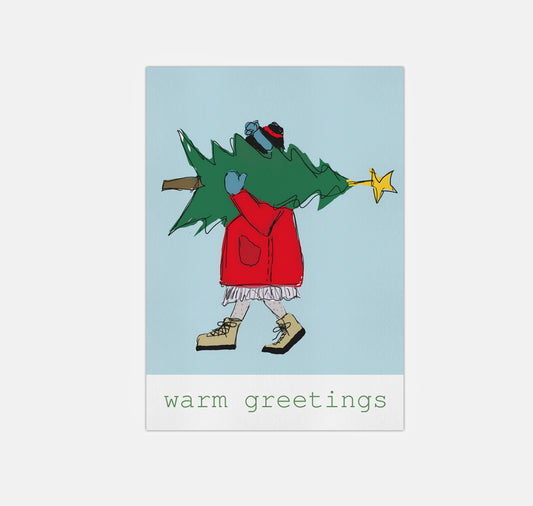 gsichtlos - Postkarte "warm greetings 2" (10 Stück)