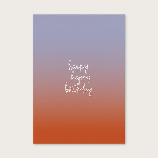atelier gianna - Postkarte "happy happy birthday" (5 Stück)