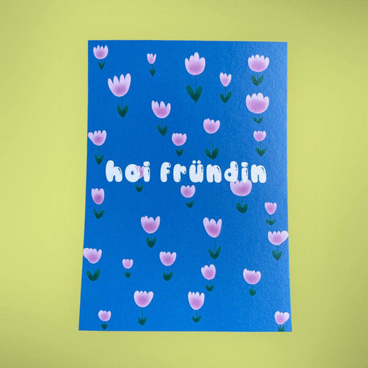 arion illustriert - Karte "Hoi Fründin" (5 Stück)