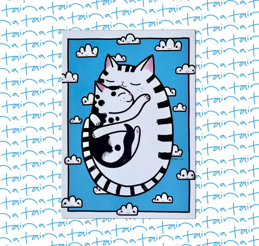 Taina - Postkarte "In den Wolken" (5 Stück)