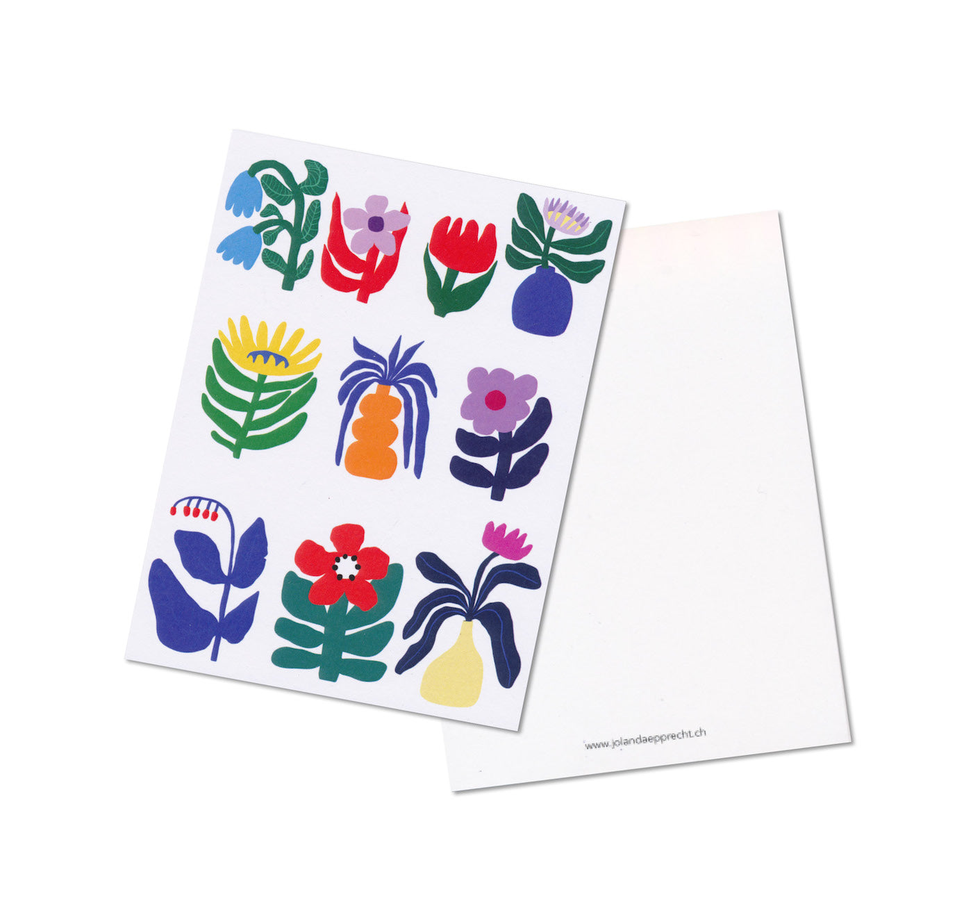 Jolanda Epprecht - Postkarte "Blumen" (5 Stück)