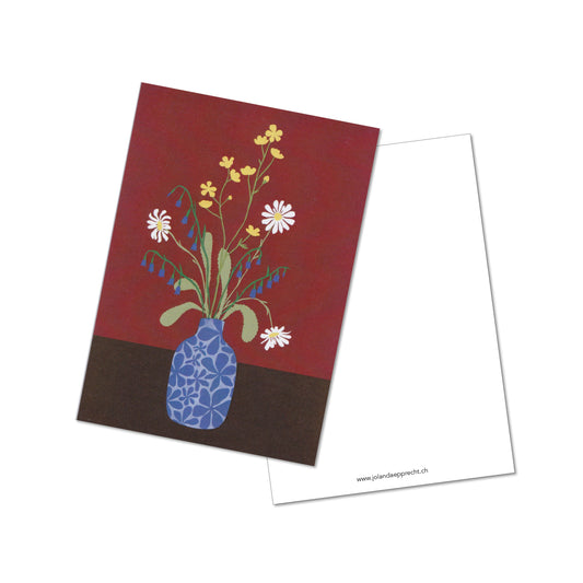 Jolanda Epprecht - Postkarte "Bergblume 2" (5 Stück)