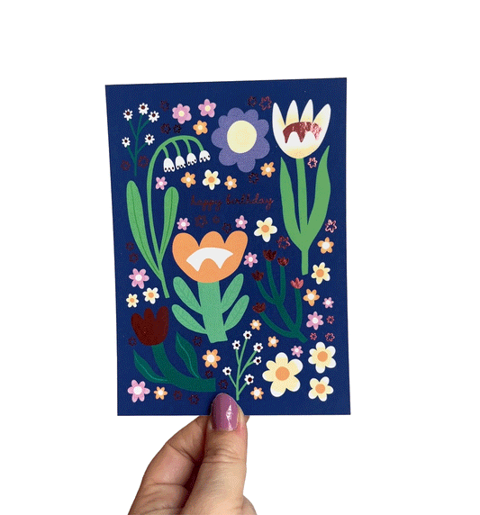 Jolanda Epprecht - Postkarte "Happy Birthday" (5 Stück)
