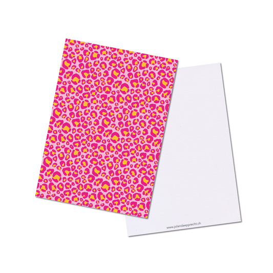 Jolanda Epprecht - Postkarte "Leo Pink" (5 Stück)