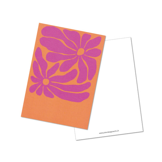 Jolanda Epprecht - Postkarte "Retro Pink" (5 Stück)