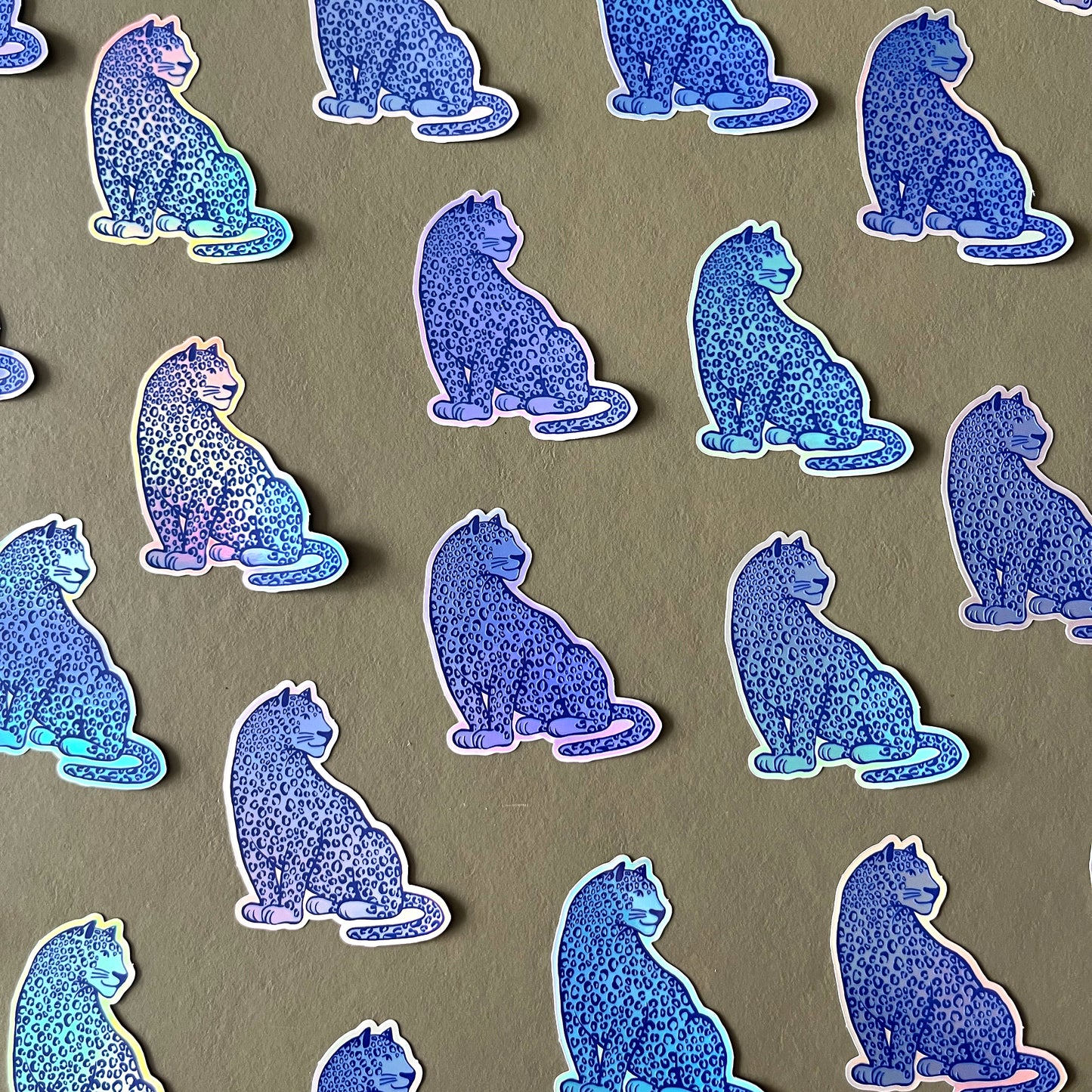 Jolanda Epprecht - Holografischer Sticker "Leopard" (5 Stück)