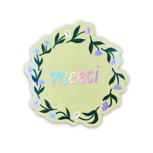 Jolanda Epprecht - Sticker "Merci" mit HoloEffekt (5 Stück)