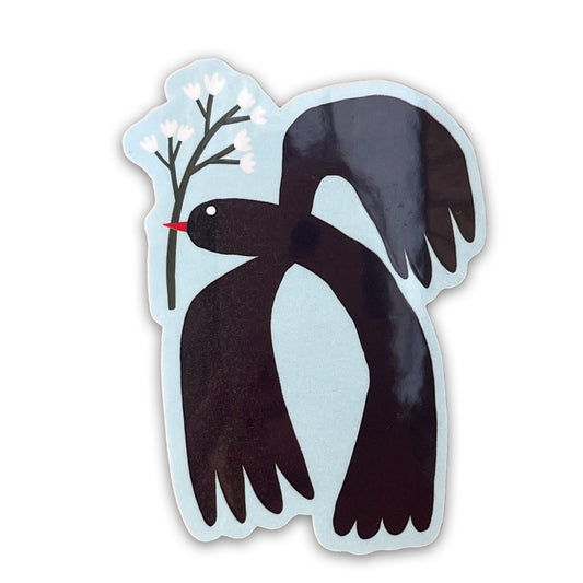 Jolanda Epprecht - Sticker "Vogel mit Blume"  (5 Stück)
