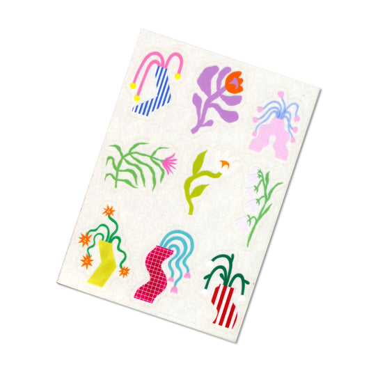 Jolanda Epprecht - Transparentes Stickersheet „Vasen“ (5 Stück)