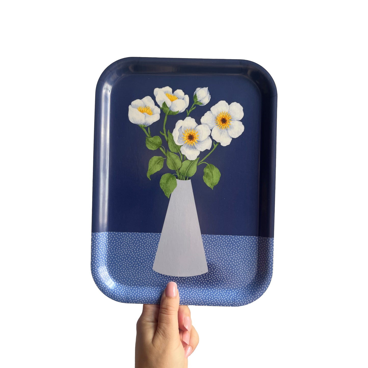 Jolanda Epprecht - Serviertablett "Winterblume" (klein) (5 Stück)