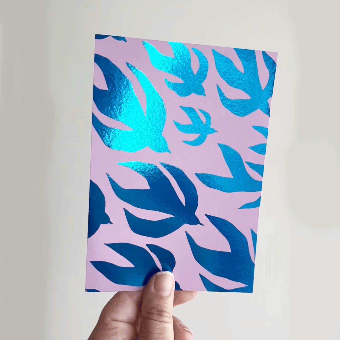 Jolanda Epprecht - Postkarte "Vögel glanz" (5 Stück)