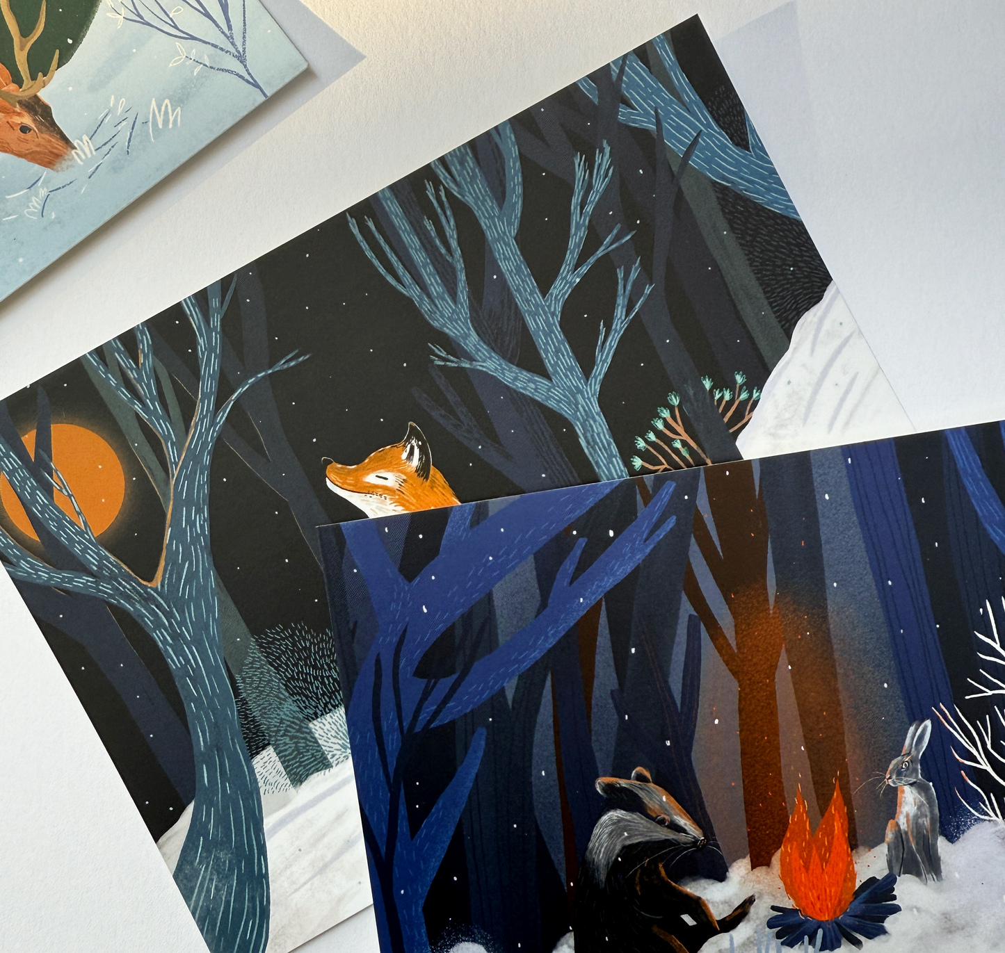 petrahilber - Kartenset "Im Wald" (5 Stück)