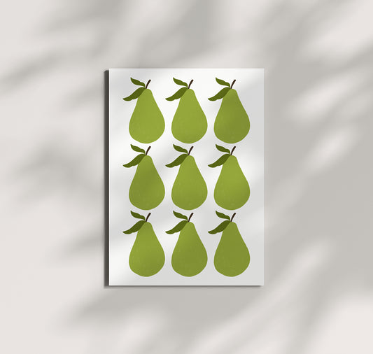 Pomba - Postkarte "Birne-Allover" (10 Stück)