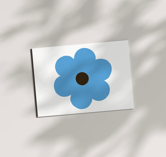 Pomba - Postkarte "Blume Classic Blau" (10 Stück)