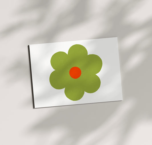 Pomba - Postkarte "Blume Classic Grün" (10 Stück)