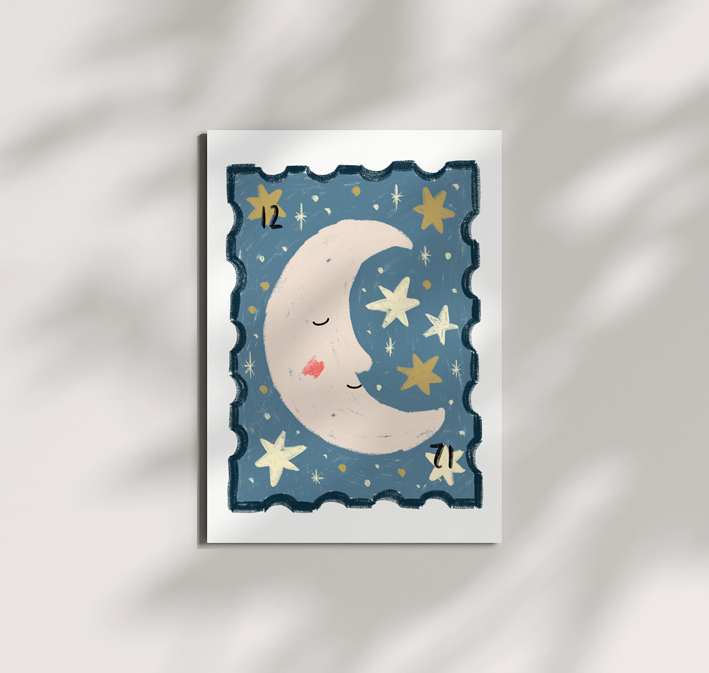 Pomba - Postkarte "Mond & Sterne" (10 Stück)