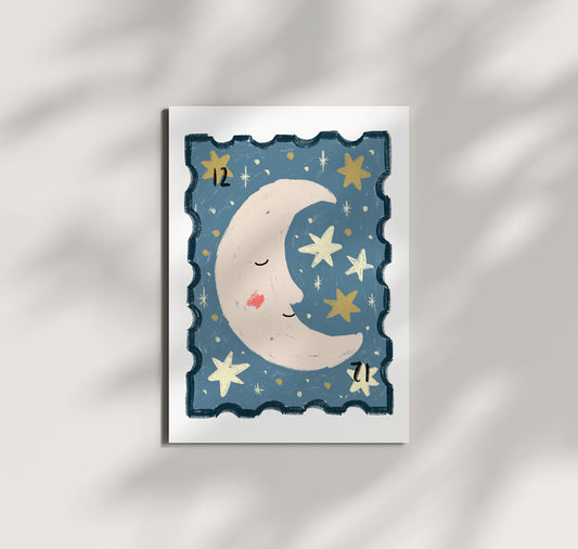 Pomba - Postkarte "Mond & Sterne" (10 Stück)