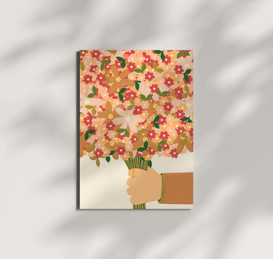 Pomba - Postkarte "Blumenstrauss" (10 Stück)