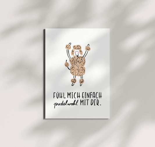 Pomba - Postkarte "Pudelwohl" (10 Stück)