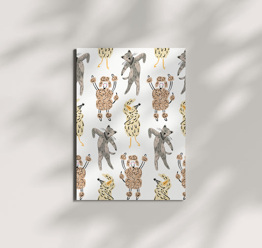 Pomba - Postkarte "Tanzparty" (10 Stück)