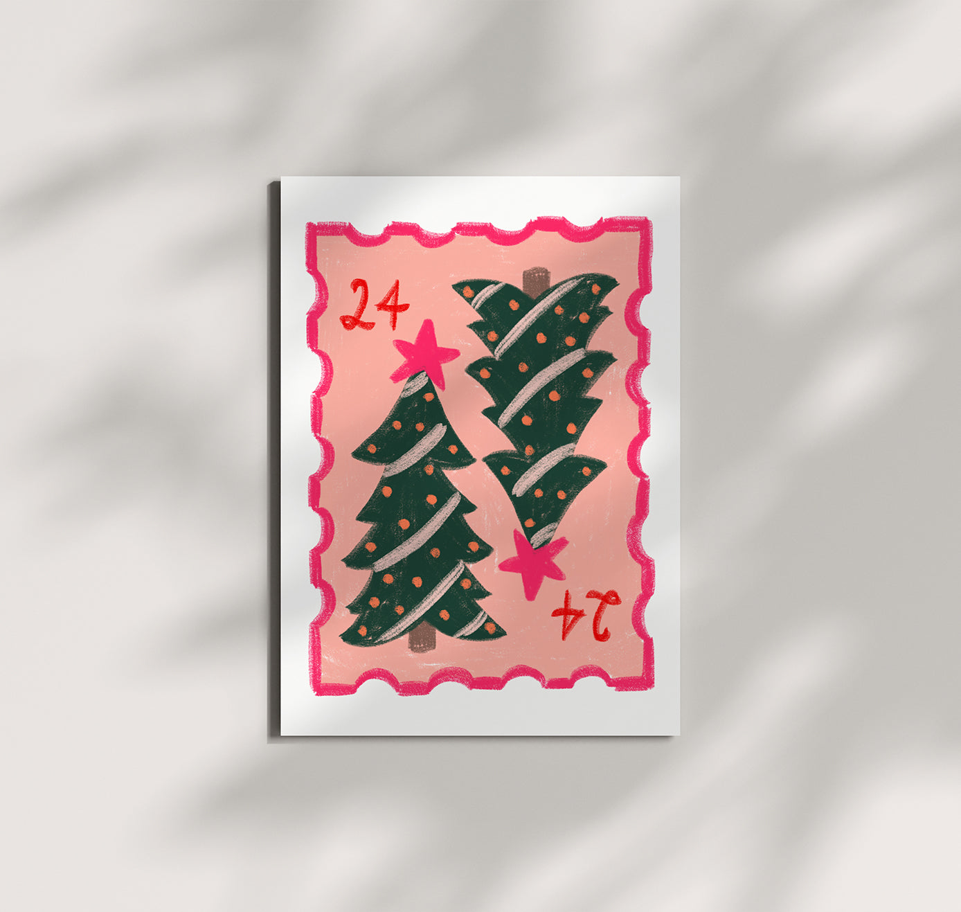 Pomba - Postkarte "Xmas Stamp" (10 Stück)