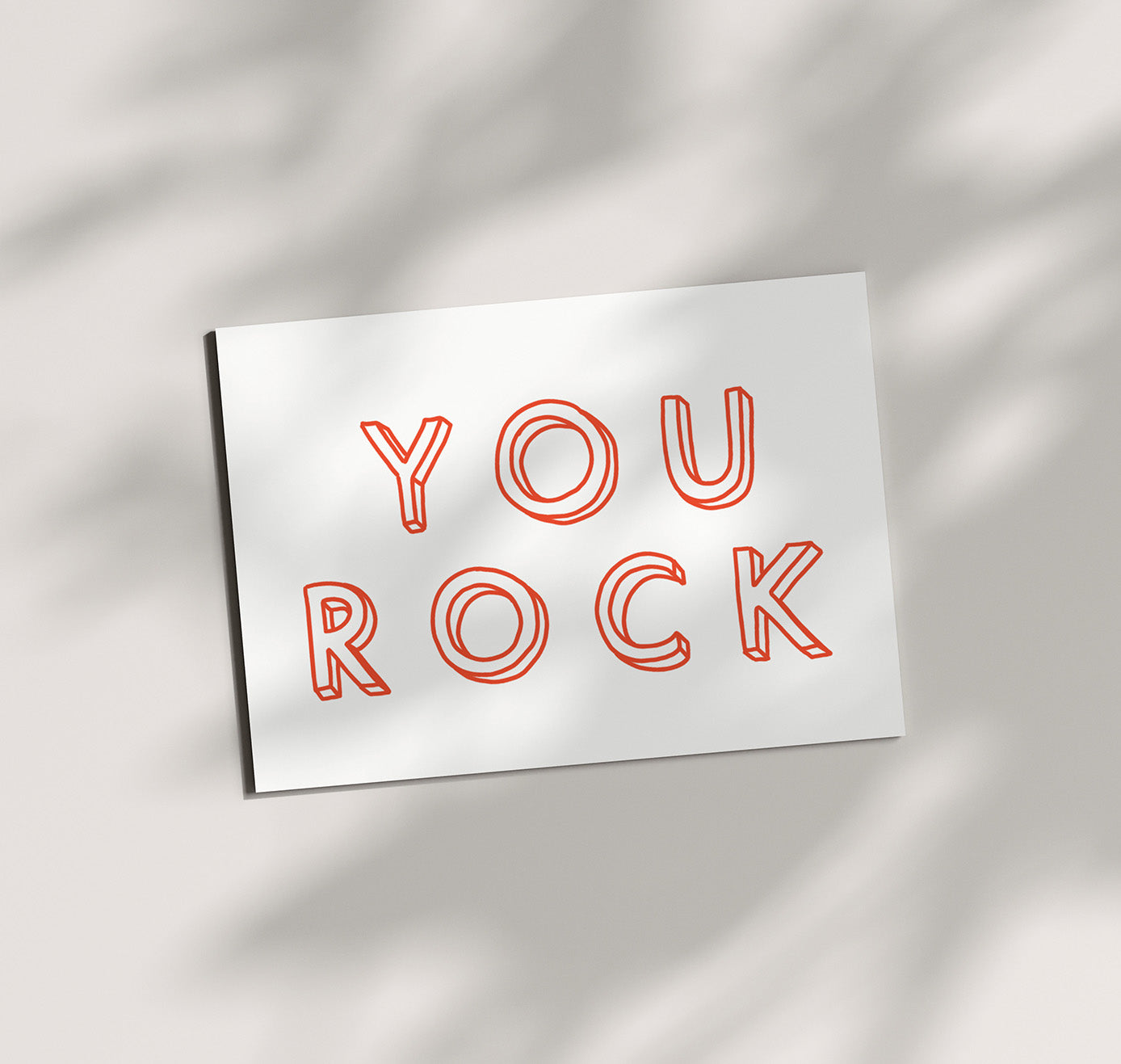 Pomba - Grusskarte "YOUR ROCK" (5 Stück)