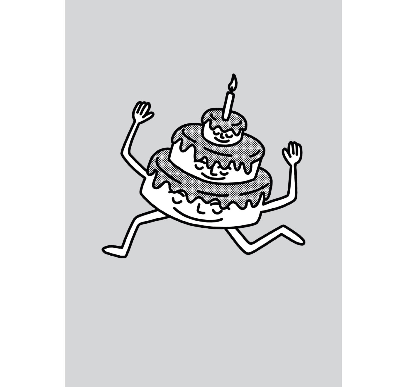 Talinolou - Grusskarte "Torte" (5 Stück)